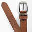 Velez leather belt engraved cognac