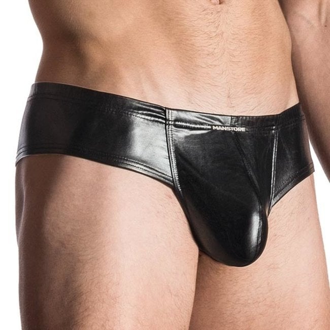 Manstore Shimmer Cheeky Brief Black