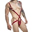 Sexyboy Latex look Red Harness