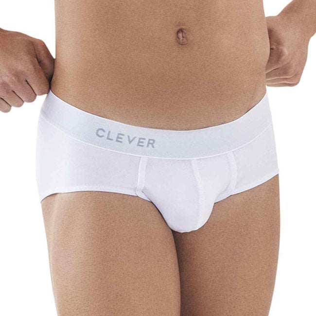 Stylish white Clever mens brief - Menwantmore