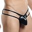 Sexyboy Black Latex look thong