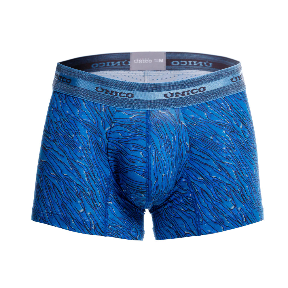 Mundo Unico Profundo - Boxer Corto da Uomo, Colore Blu Navy, M