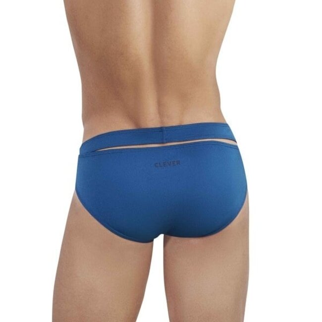 Clever flashing brief petrol blue