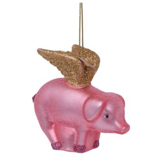 Vondels Pink pig gold wings