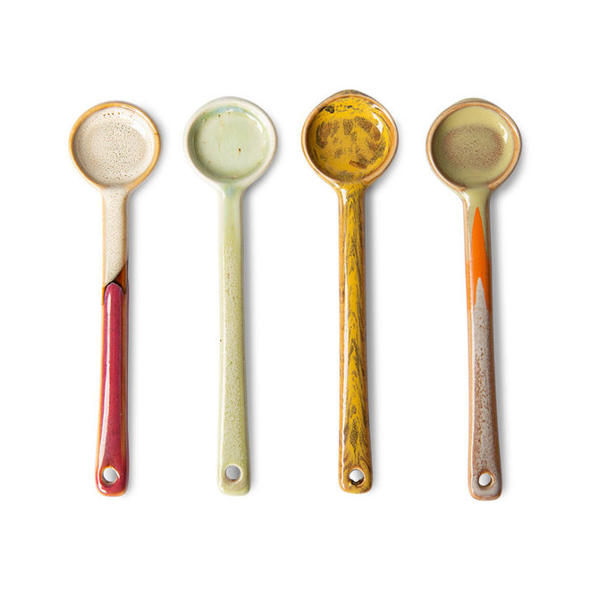 ACE7087 70s ceramics:spoons M (set of 4)