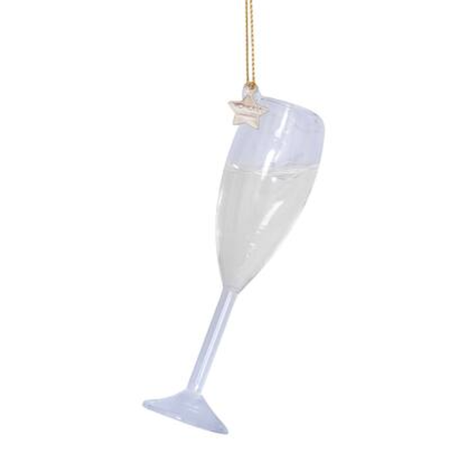 Ornament glass champagne glass