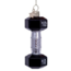 Vondels Ornament glass silver/black dumbbel