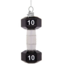 Vondels Ornament glass silver/black dumbbel