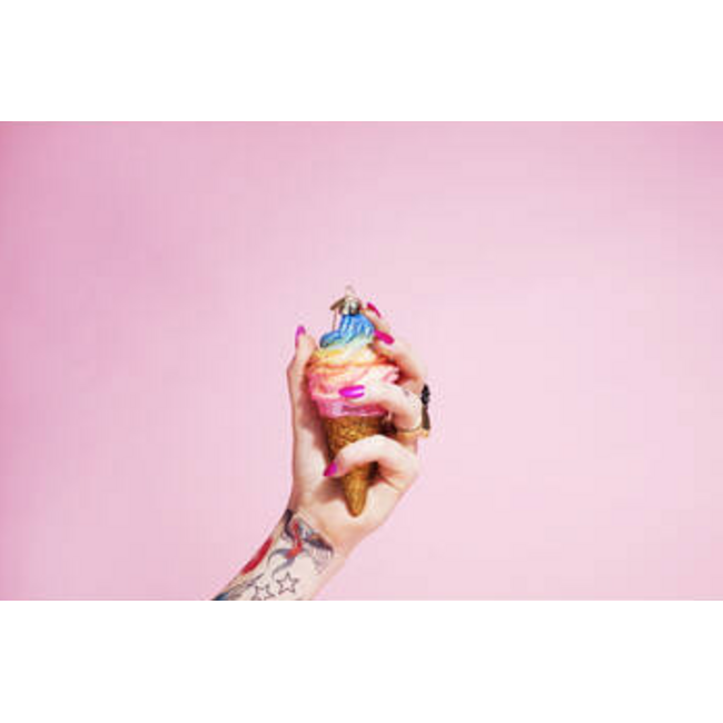 Vondels Ornament glass rainbow ice cream