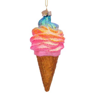 Vondels Ornament glass rainbow ice cream