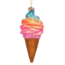Vondels Ornament glass rainbow ice cream