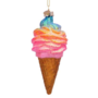 Ornament glass rainbow ice cream