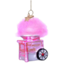 Ornament glass pink cotton candy machine