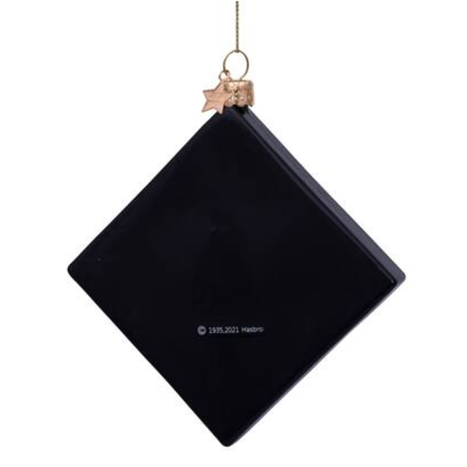 Ornament glass Monopoly playing board