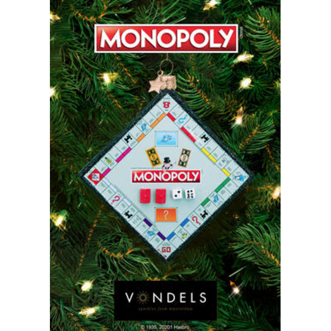 Vondels Ornament glass Monopoly playing board