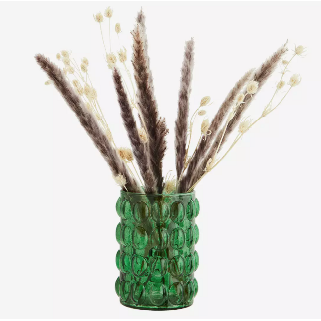 Glass vase with bubbles