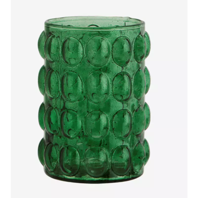 Glass vase with bubbles
