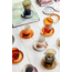 HK Living 70s glassware: saucers amber brown (set of 4) AGL4505