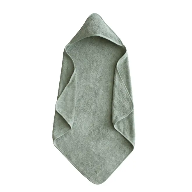 Hooded towel, moss
