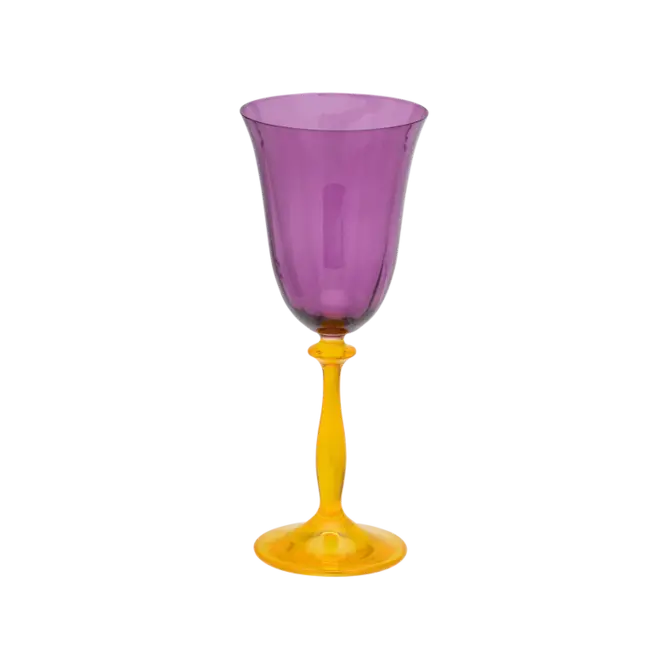 Petunia wine glass