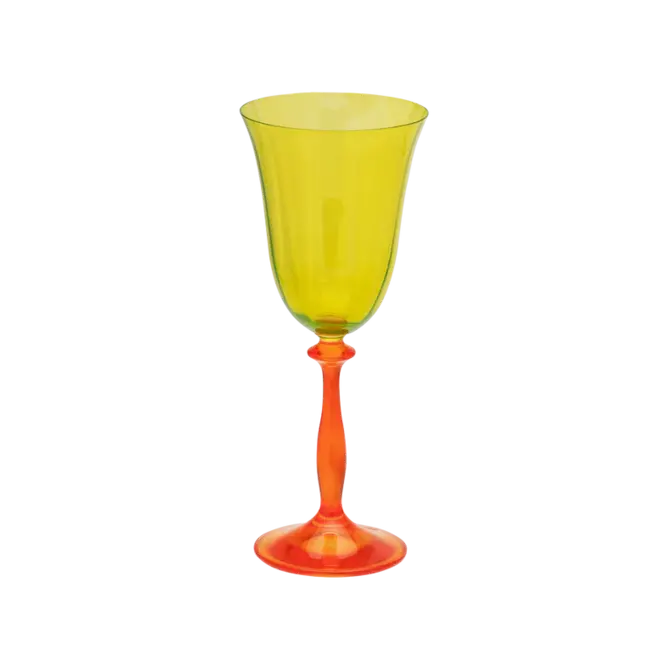 Poppy wine glass