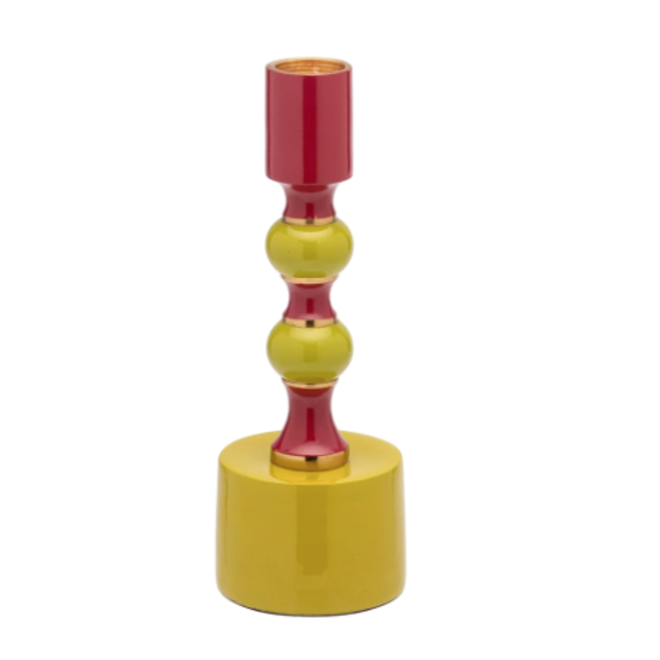 Green richie small candle holder