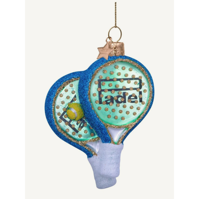 glas kerstbal padel