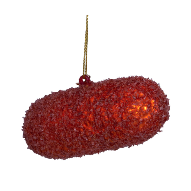 glazen kerstbal kroket