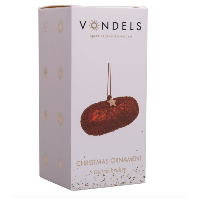 Vondels glazen kerstbal kroket