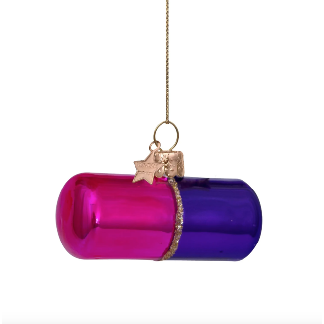 glazen kerstbal chill pill