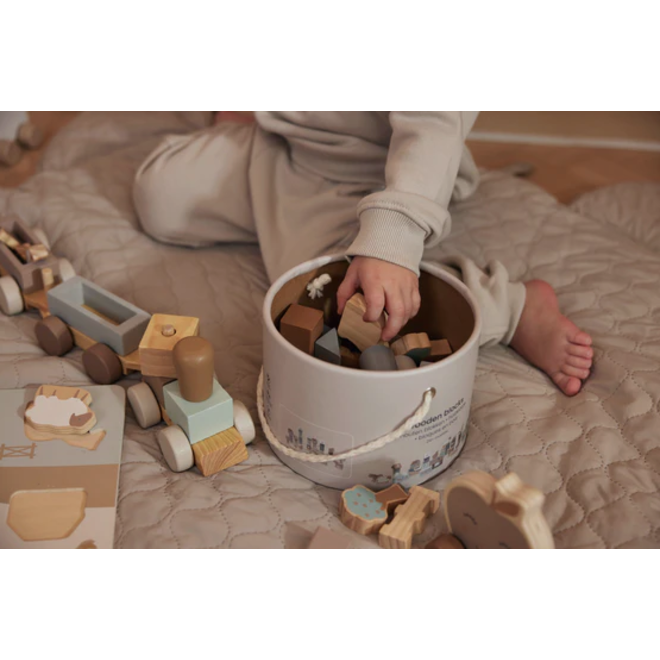 Boerderij houten blokken