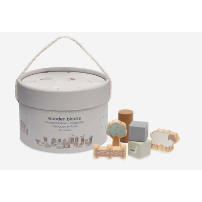 Boerderij houten blokken