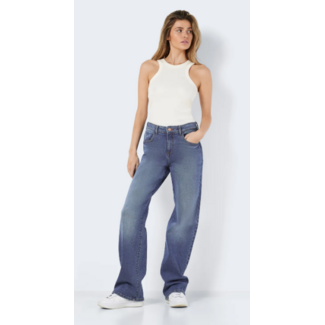 Noisy may Wide jeans, medium blue