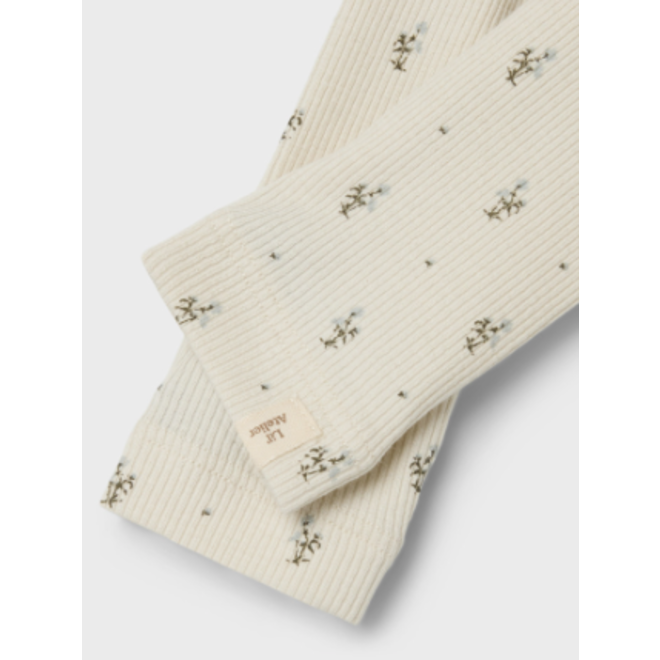 legging met blauwe bloemetjes