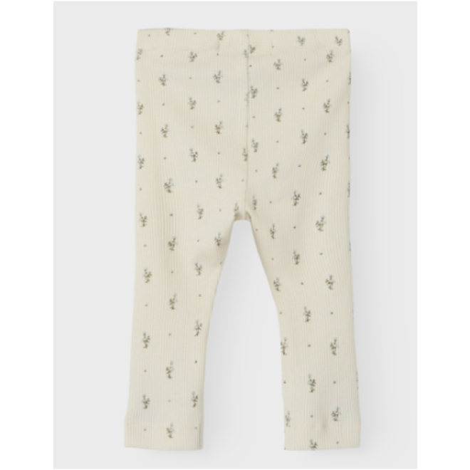 legging met blauwe bloemetjes