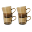 HK Living Coffee cups, set van 4, Mud Brown