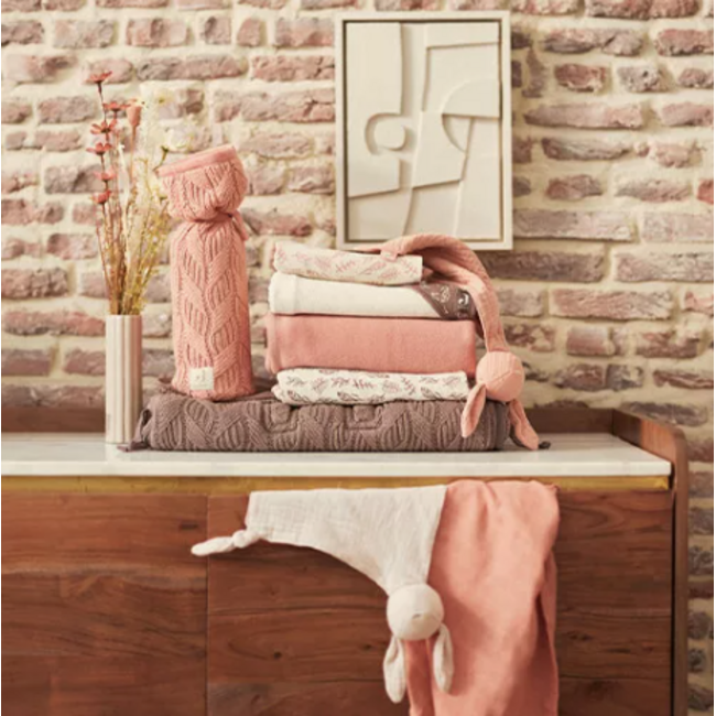 Pacifier cloth bunny ears nougat