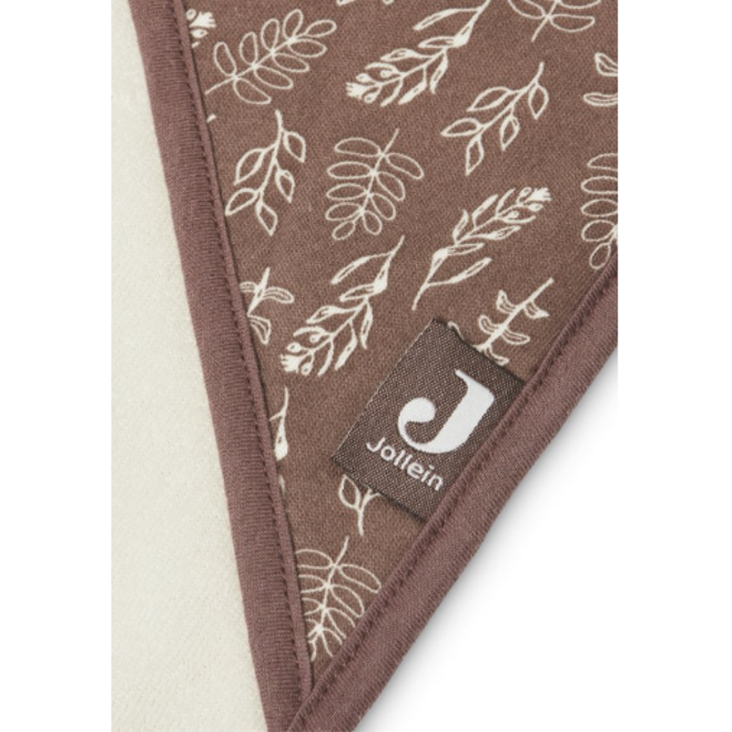 Badcape bruin met bloemen