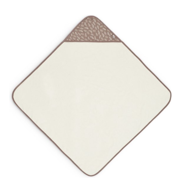 Badcape bruin met bloemen