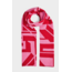 PIECES roze met rood sjaal