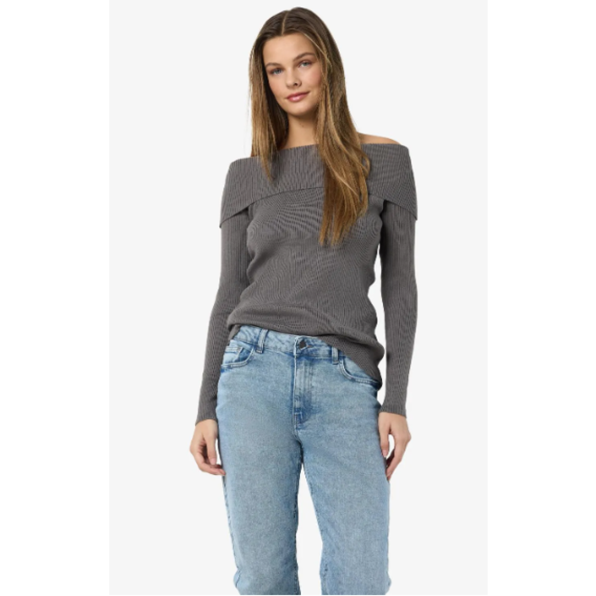 Off shoulder trui