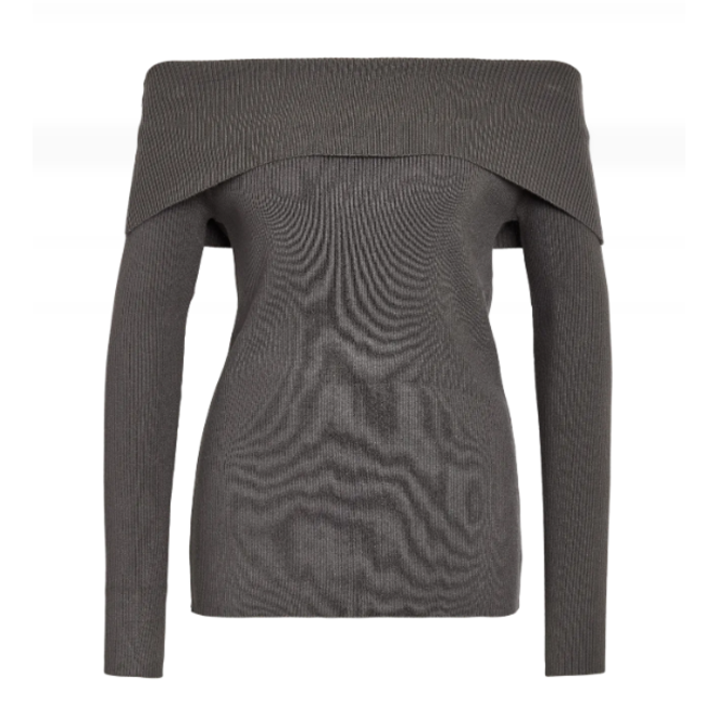 Off shoulder trui