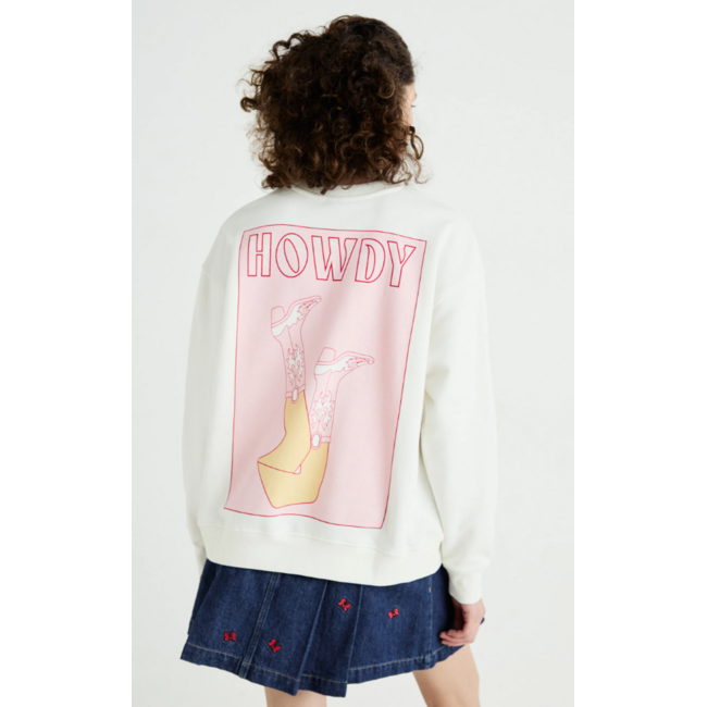 PIECES Trui met print