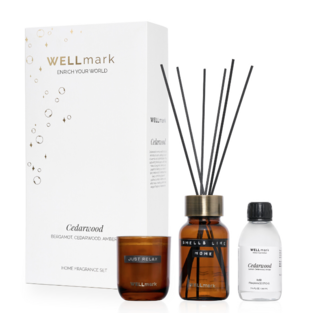 Wellmark Home fragrance set cedarwood