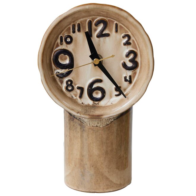 Hkliving retro ceramic klok creme