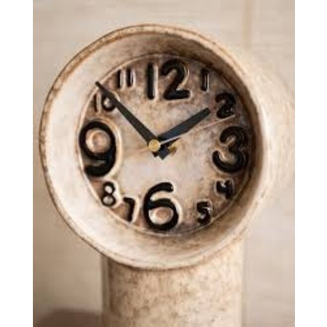 Hkliving retro ceramic klok creme