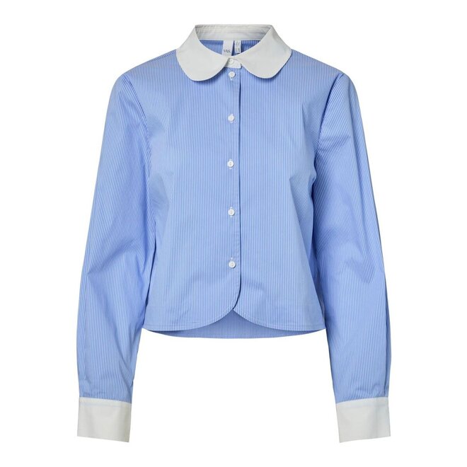 YAS blouse met ronde kraag