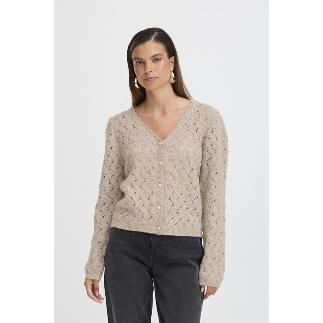 Vestje met witte knoopjes