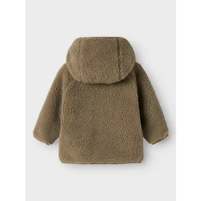 Teddy jasje olijfgroen