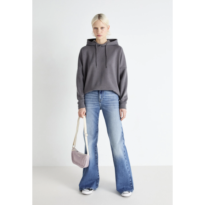 hoodie, charcoal gray